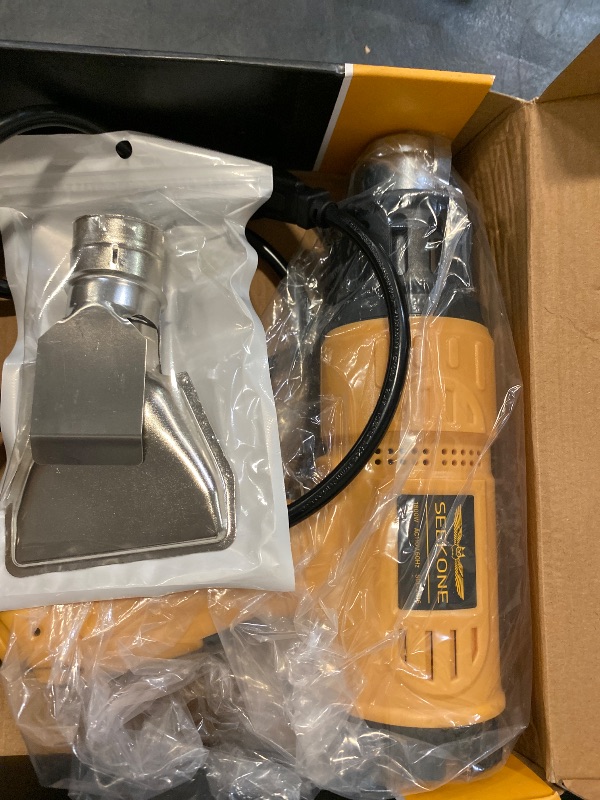 Photo 1 of SEEKONE Heat Gun 1800W 122?-1202??50?- 650??Fast Heating Heavy Duty Hot Air Gun Kit Variable Temperature Control Overheat Protection with 4 Nozzles for Crafts, Shrinking PVC, Stripping Paint(5.2FT)