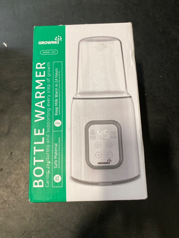 Photo 1 of Bottle Warmer, GROWNSY 8-in-1 Fast Baby Milk Warmer with Timer for Breastmilk or Formula, Accurate Temperature Control, with Defrost, Sterili-zing, Keep, Heat Baby Food Jars Function