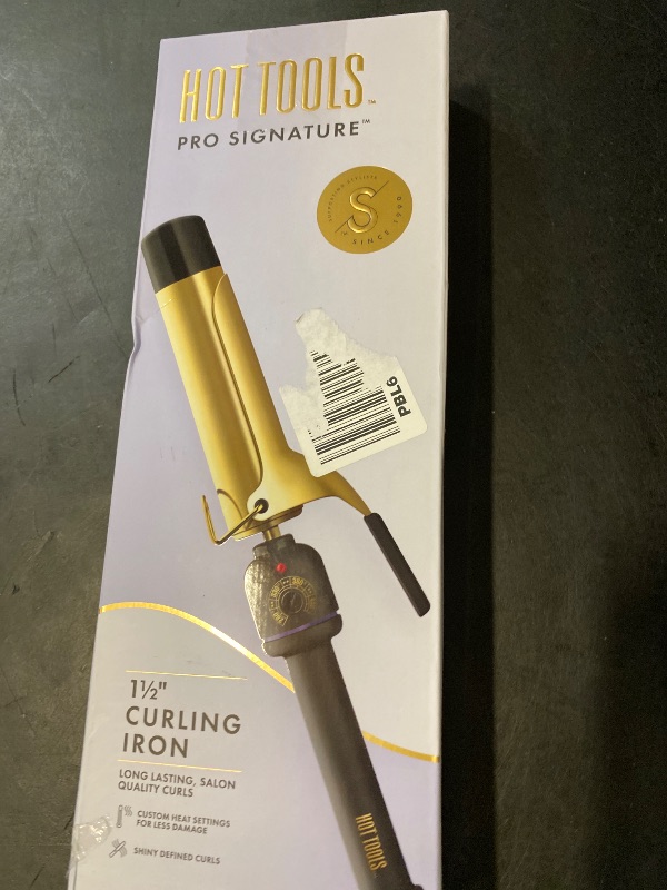 Photo 1 of Hot Tools 1 1/2" Curling Iron for Beginners | Long-Lasting Results, Defined Curls and Easy to Use with Temperature Control for All Hair Types up to 430