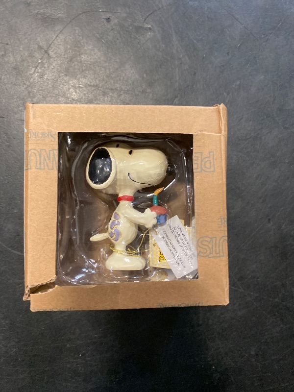 Photo 1 of Enesco Peanuts by Jim Shore Snoopy Birthday Mini Figurine