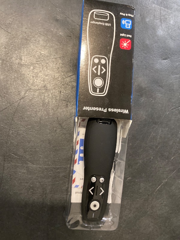 Photo 1 of 2-in-1 USB Type C Wireless Presenter Remote with Volume Control - Slide Advancer for PowerPoint
