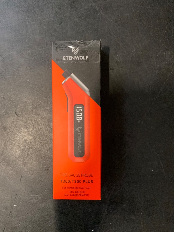 Photo 1 of ETENWOLF T300 Digital Tire Pressure Gauge 3-200 PSI, Industrial Tire Gauge Calibrated to ANSI B40.7 Grade 2A(Plus-Minus 0.5%), Replaceable AAA Batteries (Vivid Orange)