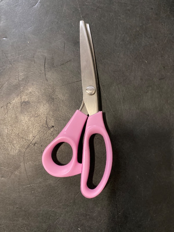 Photo 1 of Zicolu Sewing Pinking Shears for Fabric Cutting, 9" Zig Zag Scissors for lace wig, Craft Scissors Decorative Edge Paper, Ideal for Tailor, Quiltiing, Dressmaking, Scrapbooking, Home DIY, Arts&Crafting