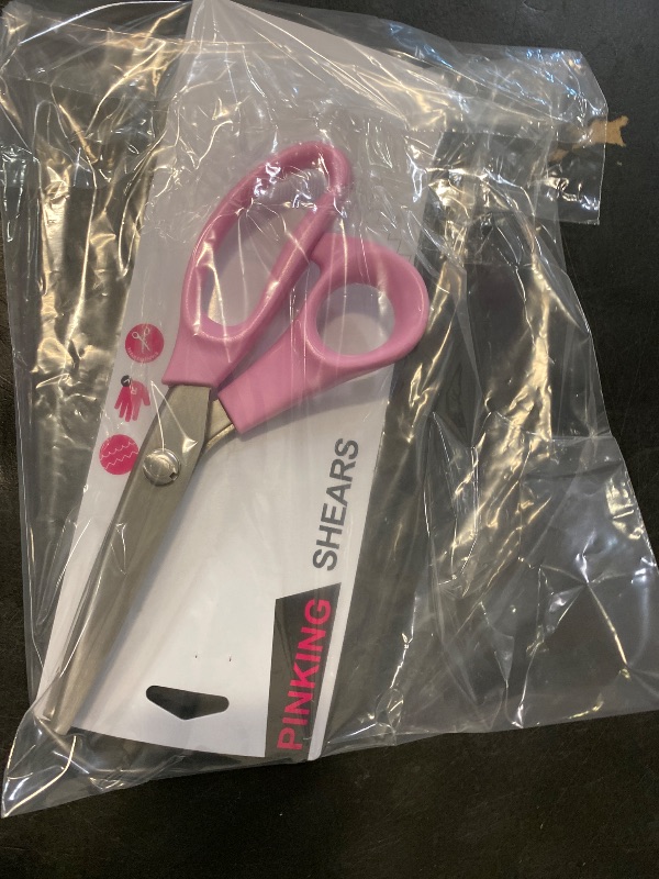 Photo 1 of Zicolu Sewing Pinking Shears for Fabric Cutting, 9" Zig Zag Scissors for lace wig, Craft Scissors Decorative Edge Paper, Ideal for Tailor, Quiltiing, Dressmaking, Scrapbooking, Home DIY, Arts&Crafting