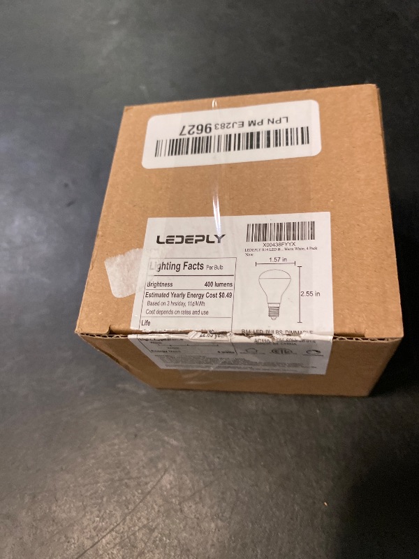 Photo 1 of LEDEPLY R14 LED Bulb, 4W=40W, Dimmable, E17 Base, Mini LED Reflector Floodlight Bulb, 400 Lumens, 2700K Warm White, 4 Pack