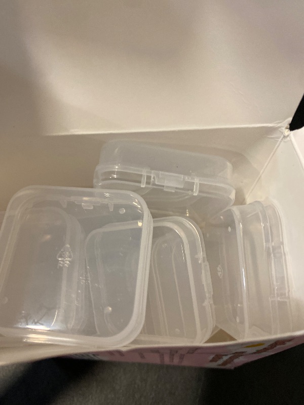 Photo 1 of Mathtoxyz Bead Organizer Box, 93Pcs Small Bead Organizers and Storage Plastic Cases Mini Clear Bead Storage Containers Boxes with Hinged Lid and Rectangle for Bracelet Making DIY Jewelry Craft Nail