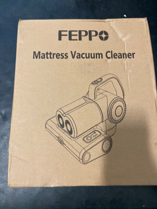 Photo 1 of FEPPO Mattress Vacuum Cleaner, 16Kpa Bed Vacuum Cleaner with 253.7nm UV-C Light, 140°F Heat, HEPA Filter & Ultrasonic, Versatile Handheld Vacuums for Bed, Sofa, Couch, Crib(Corded, 500W)
