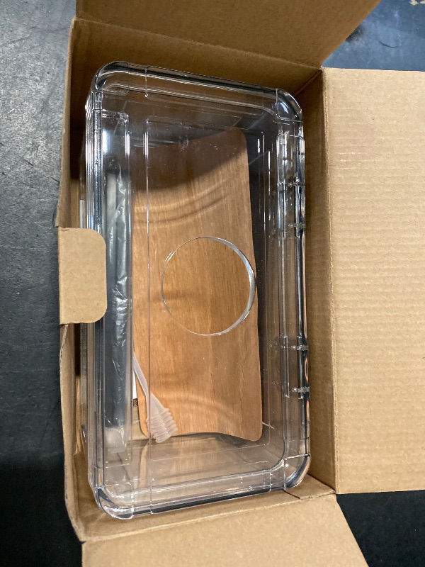 Photo 1 of TISFA Acrylic Cigar Humidor with Humidifier and Hygrometer, Desktop Cigar Case Box That can Hold About 15-20 Cigars (S)