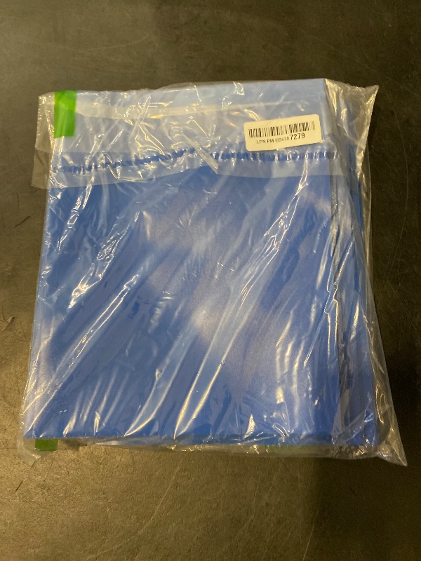 Photo 1 of ViVin 12 Pack Heavy Duty Plastic Folders, 2-Pocket Poly File Plastic Folders with 3-Prong Fasteners, Fits 8-1/2" x 11" Letter Size Paper, for Home/School/Office (Blue)