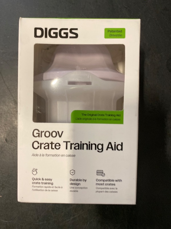 Photo 1 of Diggs Groov Crate Training Aid for Puppies - Dog Crate Licking Toy and Puppy Training Aid - Safe, Calming Dog Enrichment Kennel Toy (Lilac)