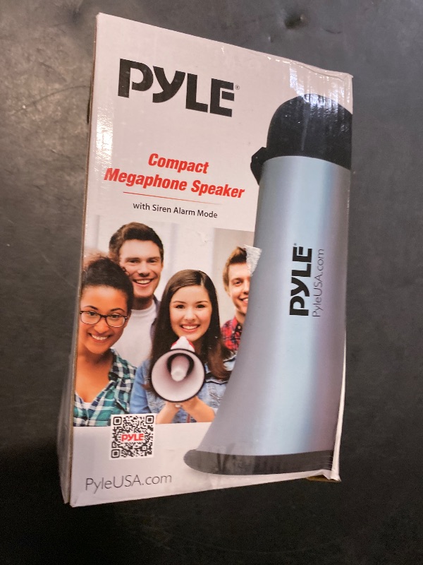 Photo 1 of PYLE-PRO Portable Megaphone Speaker Siren Bullhorn - Compact and Battery Operated with 20 Watt Power, Microphone, 2 Modes, PA Sound and Foldable Handle for Cheerleading and Police Use PMP24PK (Pink)