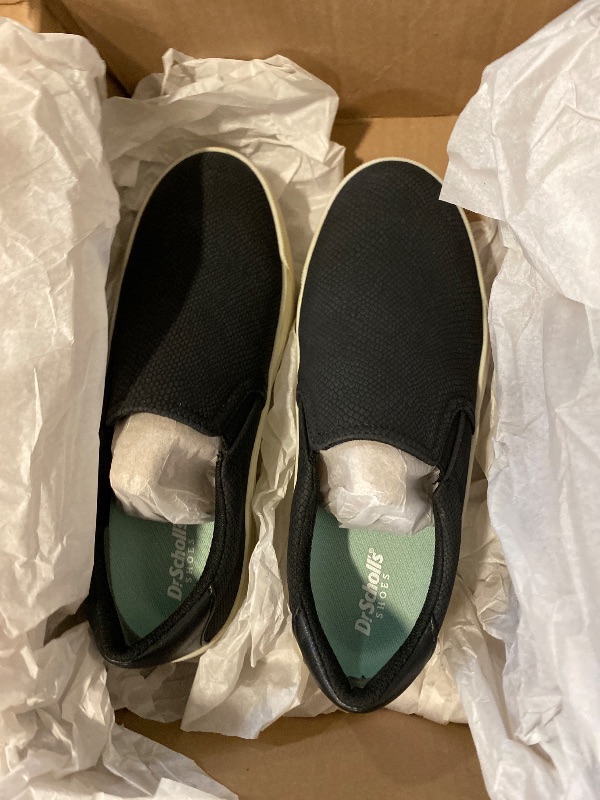 Photo 1 of Size 6.5 M Dr. Scholl's Shoes Womens Time Off Slip On Sneaker Black Snake 
