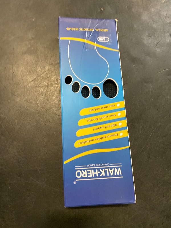 Photo 1 of Inserts Relieve Plantar Fasciitis - Flat Feet Insoles Arch Supports, Orthotic Insoles for Foot Pain Arch Pain Reduce Muscle Fatigue Absorb Shock (Mens 5-5 1/2 | Womens 7-7 1/2)