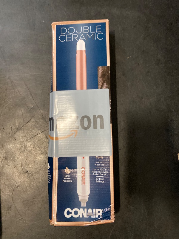 Photo 1 of Conair Double Ceramic 3/4-Inch Curling Iron, ¾-inch barrel produces tight curls – for use on short to medium hair