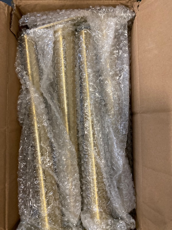 Photo 1 of AKB Hardware Slant Furniture Metal Legs - Set of 4 New, Plated (Brushed Brass 12" H)