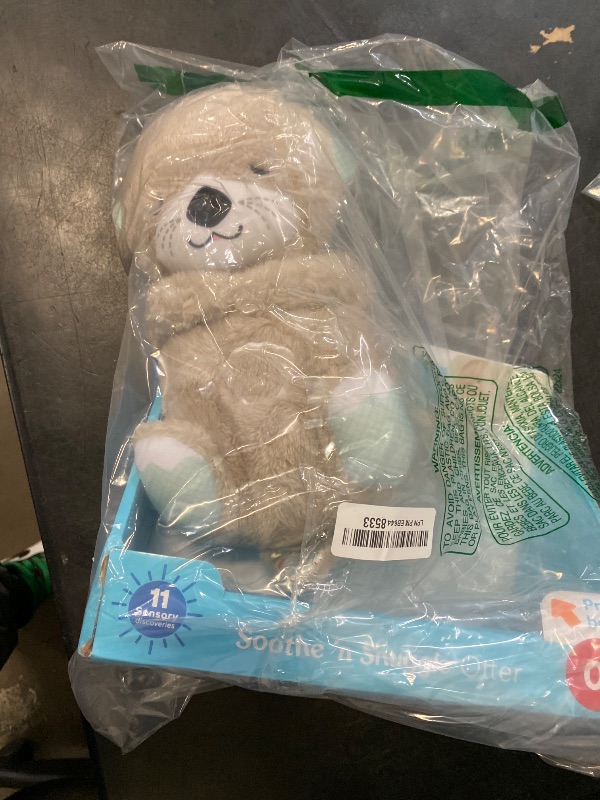 Photo 1 of Fisher-Price Baby Toy Soothe 'n Snuggle Otter Portable Plush Sound Machine with Music Lights & Breathing Motion for Newborns 0+ Months
