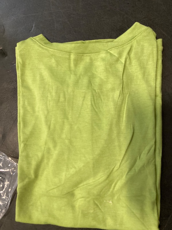 Photo 1 of 5-14 Years Girls Pleated T Shirts Kids Summer Short Sleeve Fashion Tops Tees Grass Green