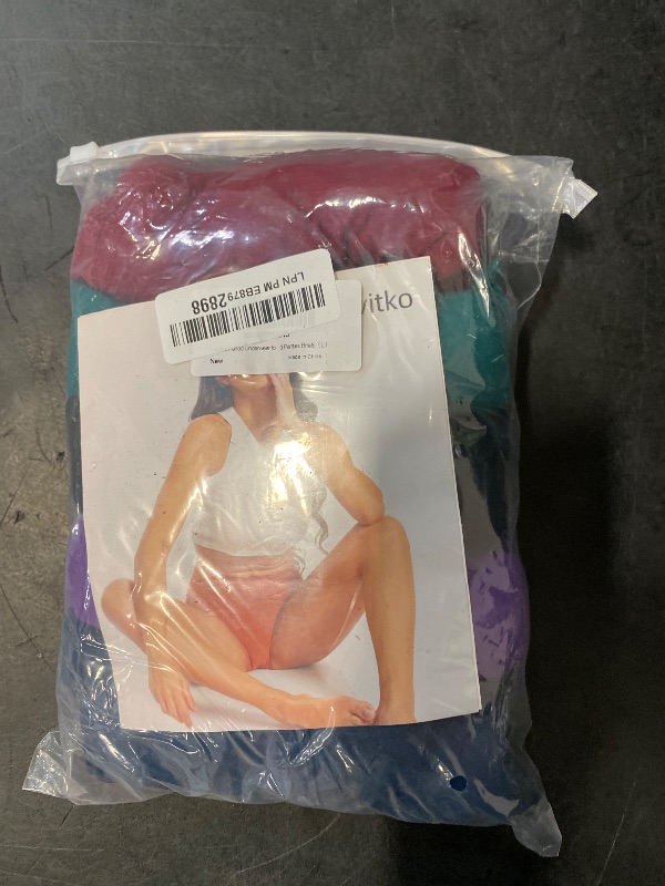 Photo 1 of Size L Kvitko Period Underwear for Women High Waisted Cotton Soft Menstrual Period Panties Briefs Multicolor