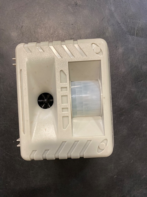 Photo 1 of Bird-X Balcony Gard, Ultrasonic Bird Preventer, Outdoor Bird Decoy with Motion-Sensor, Easy to Install, Covers up to 900 sq. ft., 15 to 25 kHz Frequency, 6.75" x 5.5" x 3.5"