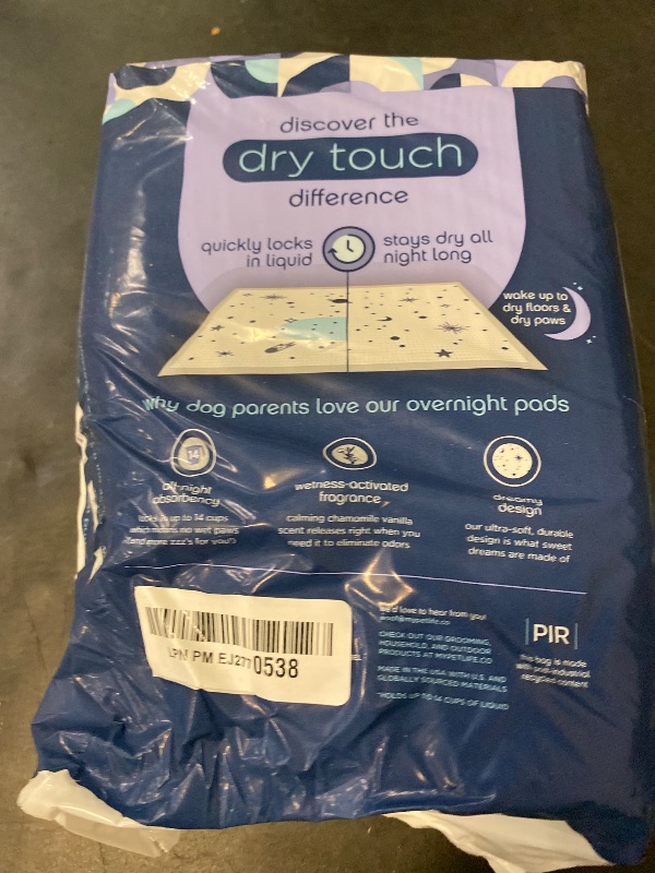 Photo 1 of Pet Life Unlimited Overnight Extra Extra Large Puppy Pads, Pee Pads for Dogs, Dog Training Pads - Odor Controlling Dog Pee Pads with Wetness-Activated Fragrance - USA Made - 30" x 36" - 14ct (XXL)