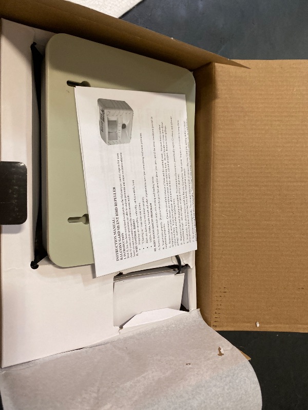Photo 1 of Bird-X Balcony Gard, Ultrasonic Bird Preventer, Outdoor Bird Decoy with Motion-Sensor, Easy to Install, Covers up to 900 sq. ft., 15 to 25 kHz Frequency, 6.75" x 5.5" x 3.5"