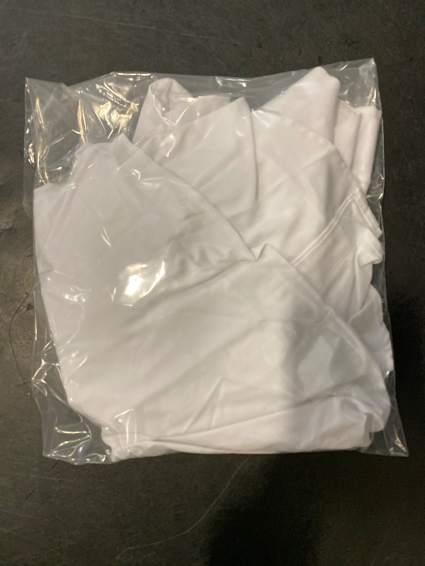 Photo 1 of Size L Alimens & Gentle Mens Dress Shirts 4-Way Stretch Long Sleeve Collared Casual Solid Wedding Dating Button Down Shirt White