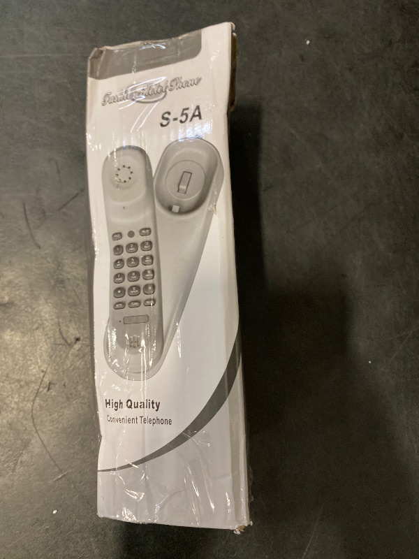 Photo 1 of Corded Phone for Home, Durable landline Phone with Large Buttons for Seniors, Versatile Mini Phone for The Home, Office, and More(White)