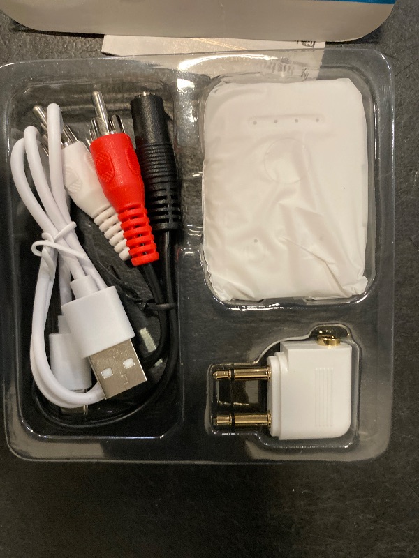 Photo 1 of Premium Bluetooth 5.4 Transmitter, Airplane Wireless Adapter, Supports 2 AirPods/Headphones, Bluetooth Transmitter for TV, Airplane, Gym, with aptX Adaptive & Low Latency