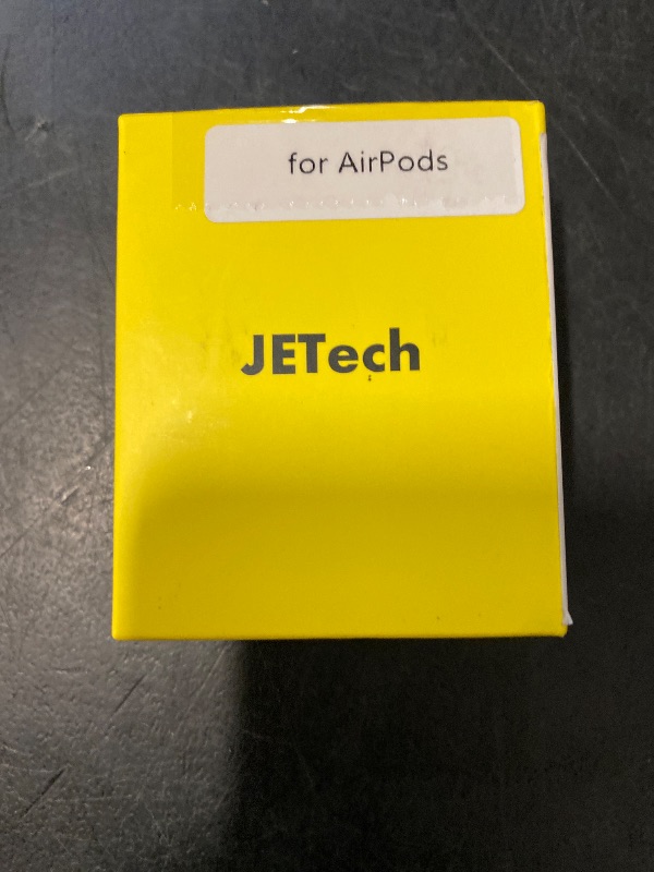 Photo 1 of JETech Case Cover for AirPods (1st & 2nd Generation), PC and TPU, Protective Skin with Keychain (Black)