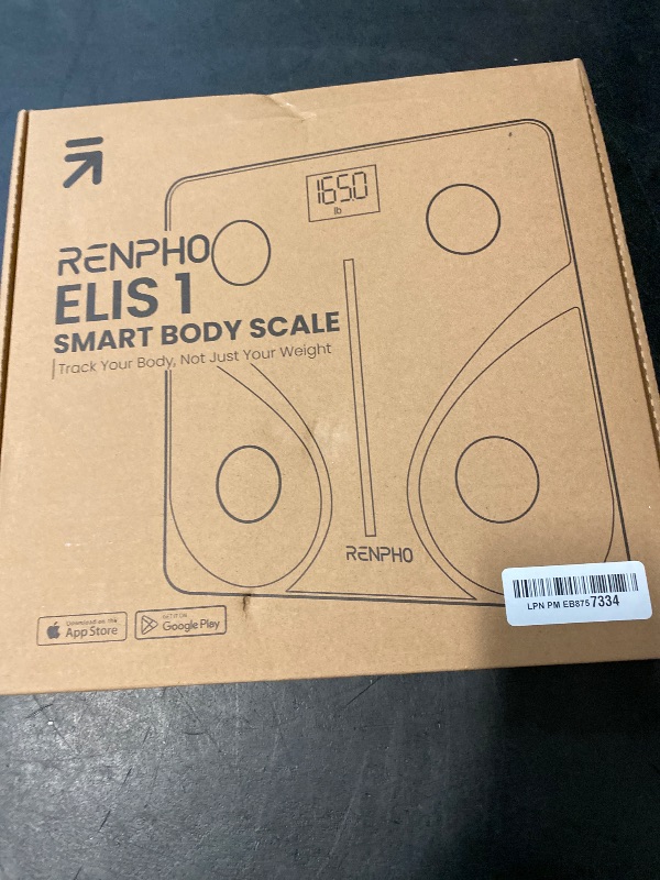 Photo 1 of RENPHO Smart Scale for Body Weight, FSA HSA Eligible, Digital Bathroom Scale BMI Weighing Bluetooth Body Fat Scale, Body Composition Monitor Health Analyzer with Smartphone App, 400 lbs - Elis 1