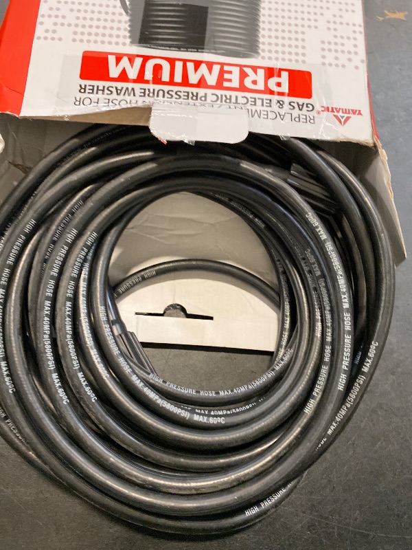 Photo 1 of YAMATIC Kink Resistant Pressure Washer Hose 50FT 1/4" M22 Brass Fitting Power Washer Hose Replacement for Ryobi, Troy Bilt, Greenworks, CRAFTSMAN Most Brand Power Washer, 3200 PSI