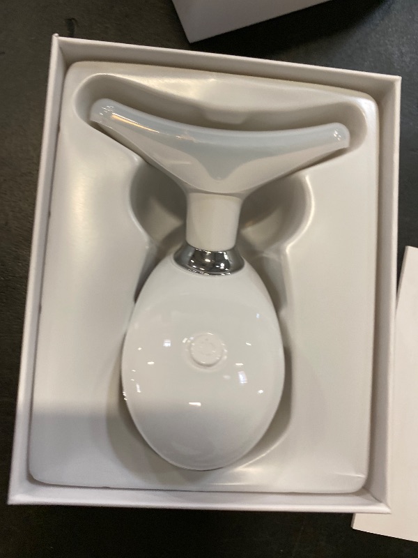 Photo 1 of ELISHINE Light Based Multifunctional Facial Massager, 7 Color Portable Face Massager Tool for Skin Care, Glossy White