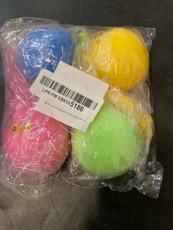 Photo 1 of 4pcs Octopus Water Balls, Multicolored Octopus Floating Pool Toys for Kids, Soft Sensory Octopus Bath Splash Toys for Swimming Pool, Beach, Bag Fillers, Party Favors, Summer