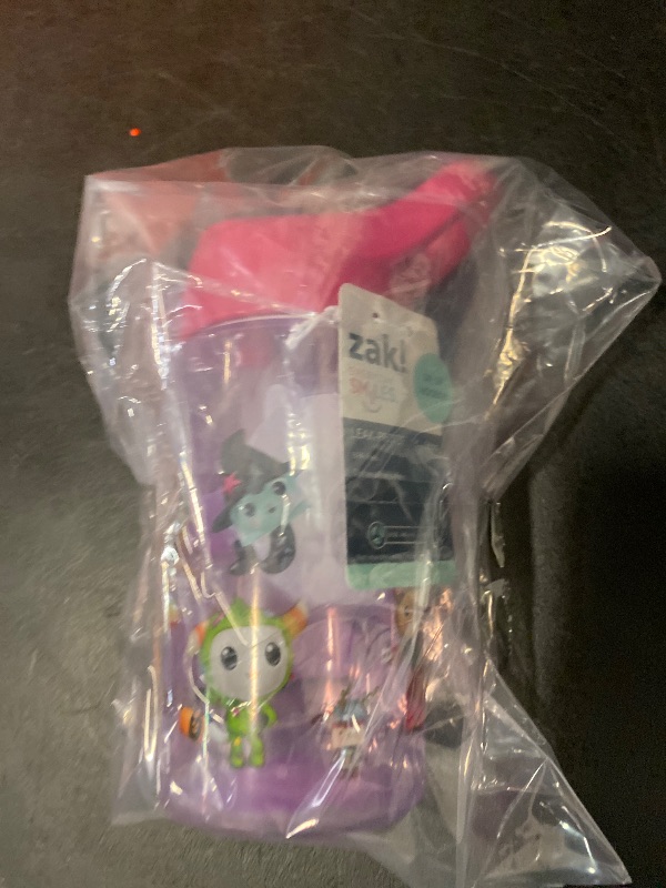 Photo 1 of Zak Designs 16 fl oz Plastic Straw Water Bottle with Fun Popper: Kids & Toddler Portable Drinkware, Dishwasher-Safe