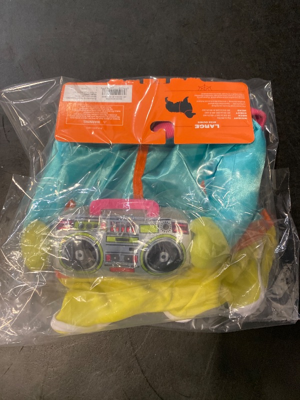 Photo 1 of Size L Halloween Retro Skater Dog Frontal Costume with Boombox Toy 