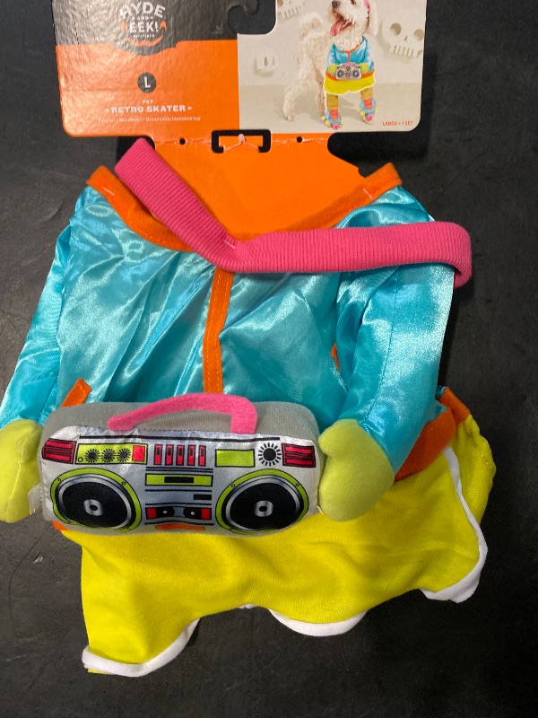 Photo 1 of Size L Halloween Retro Skater Dog Frontal Costume with Boombox Toy 