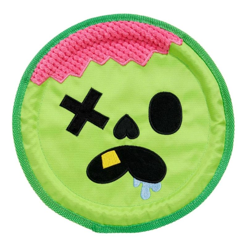 Photo 1 of BARK Halloween Disc-Gusting Dwayne Zombie Dog Flying Disc Toy