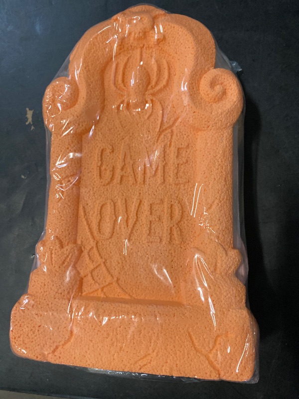 Photo 1 of 4 Pack Halloween Gravestone Foam Display Lawn Decoration 18" X 11" X 1.5" Each
