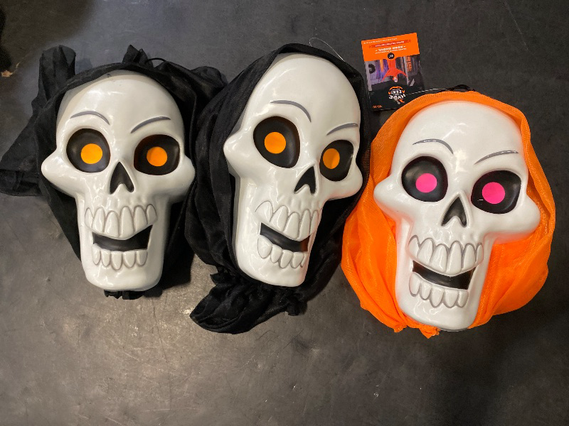 Photo 1 of 3 Pack Hyde & EEK! Neon Skeleton Ghoul Halloween Prop Decoration