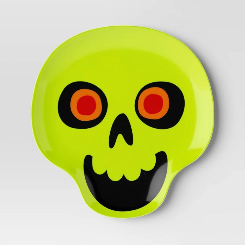 Photo 1 of 20pack Halloween Melamine Figural Pumpkin Appetizer Plate - Hyde and EEK! Boutique Dishwasher-Safe, Fall Decor