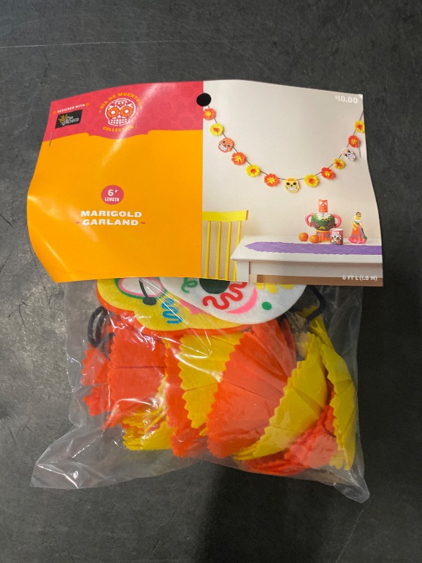 Photo 1 of Dia De Muertos Target 6’ Marigold Garland Dia Pacheco