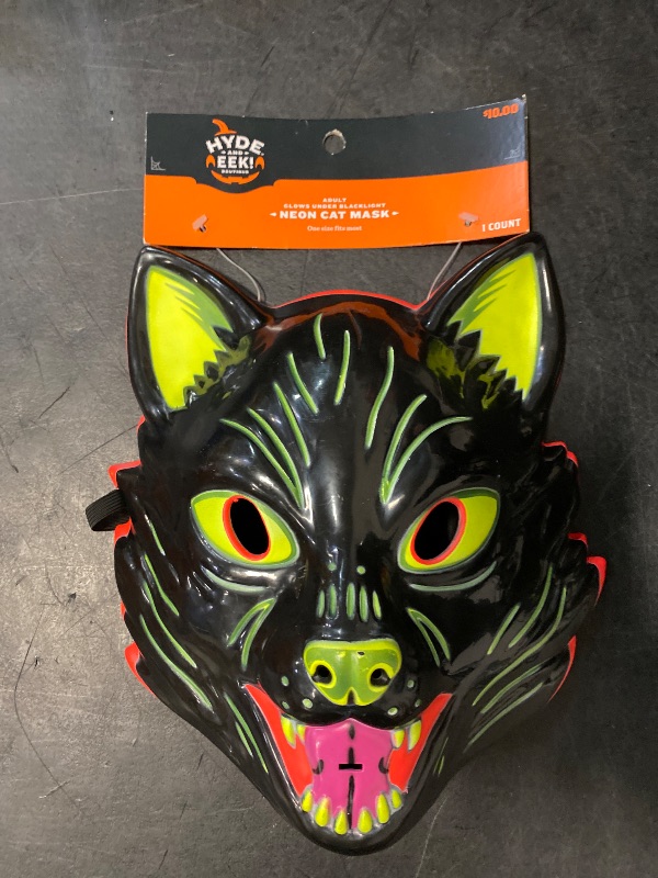 Photo 1 of Neon Cat mask 