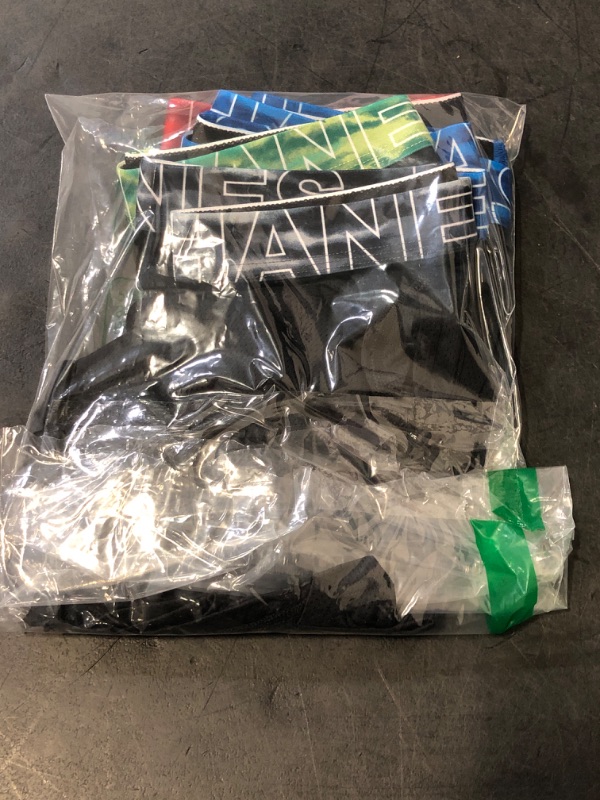Photo 1 of (M) Hanes Boys' Big Performance Tween Boxer Brief Pack, X-Temp Mesh Stretch Underwear, 6-Pack, Black-6 Pack, Medium