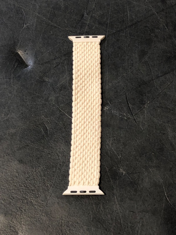 Photo 1 of Zedoli Braided Solo Loop Compatible with Apple Watch Band 40mm 38mm 41mm 42mm 44mm 45mm 46mm 49mm Women Men, Stretchy Soft Nylon Sport Strap for iWatch Bands Series 10 9 8 7 6 5 4 3 2 1 SE,Starlight