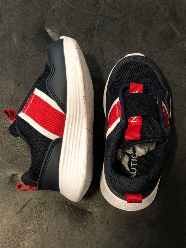 Photo 1 of Size 5T - Nautica Kids Boys Slip-On Sneakers: Stylish and Comfortable Athletic Shoes for Boys and Girls in Toddler and Little Kid Sizes-Miles-Americana-5