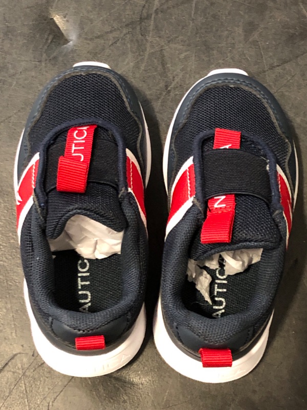 Photo 1 of Size 5T - Nautica Kids Boys Slip-On Sneakers: Stylish and Comfortable Athletic Shoes for Boys and Girls in Toddler and Little Kid Sizes-Miles-Americana-5