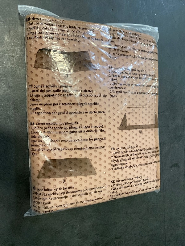 Photo 1 of Pieviev Cat Mat Double Layer Waterproof Urine Proof Trapping Mat 1 Pack (30'X24', Brown)