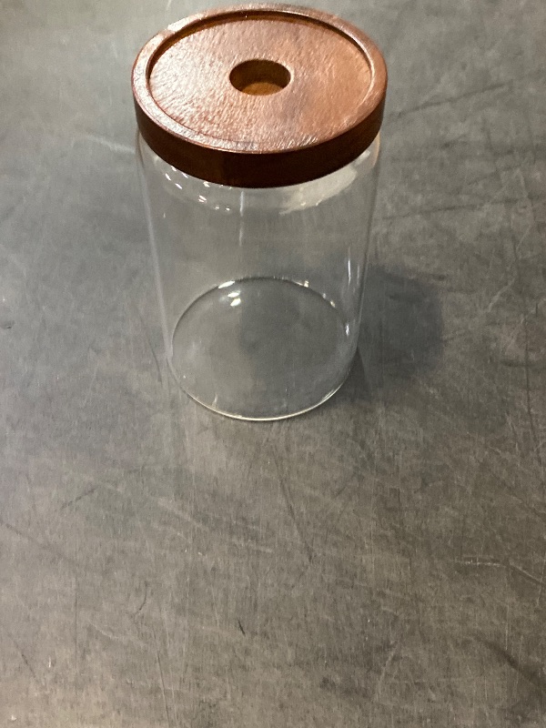 Photo 1 of Kanwone Glass Storage Containers Set of 6, 28 Ounce Airtight Food Storage Containers with Bamboo lids, Clear Glass Jars for Pantry, kitchen, Flour, Sugar, Tea, Coffee, Snack, Cookies, Spice and Herbs