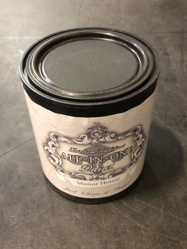 Photo 1 of ALL-IN-ONE Paint, Durable cabinet and furniture paint. Built in primer and top coat, no sanding needed. Includes our 30 featured color card - Manor House, Quart