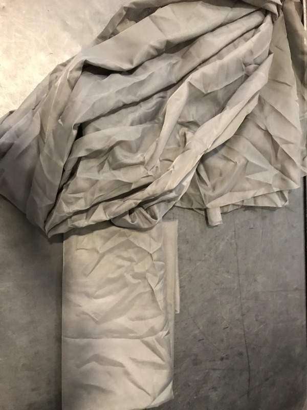 Photo 1 of NICETOWN Dark Grey Scarf Valances for Windows, Decorative Soft Voile Sheer Window Scarfs for Farmhouse/Cottage, W60 x L216, Sold by 2 Panels